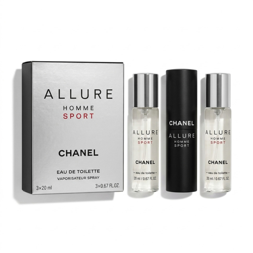 CHANEL Allure Homme Sport 3х20 ml (Туалетная вода) — CHANEL Allure Homme Sport 3х20 ml (Туалетная вода)