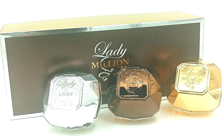 Подарочный набор Paco Rabanne Lady Million 3x30ml — Подарочный набор Paco Rabanne Lady Million 3x30ml